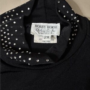 Hobby Horse Black Top with Silver Accents